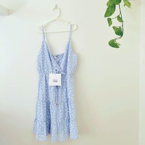 Hello Molly Blue Floral Spring Daisy Dress NWT